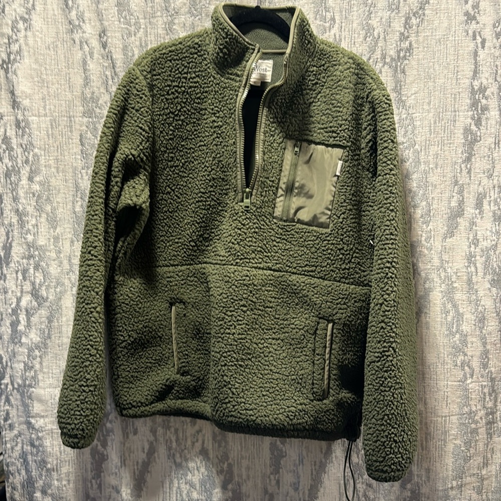 UpWest Sherpa Mock Neck Pullover size L